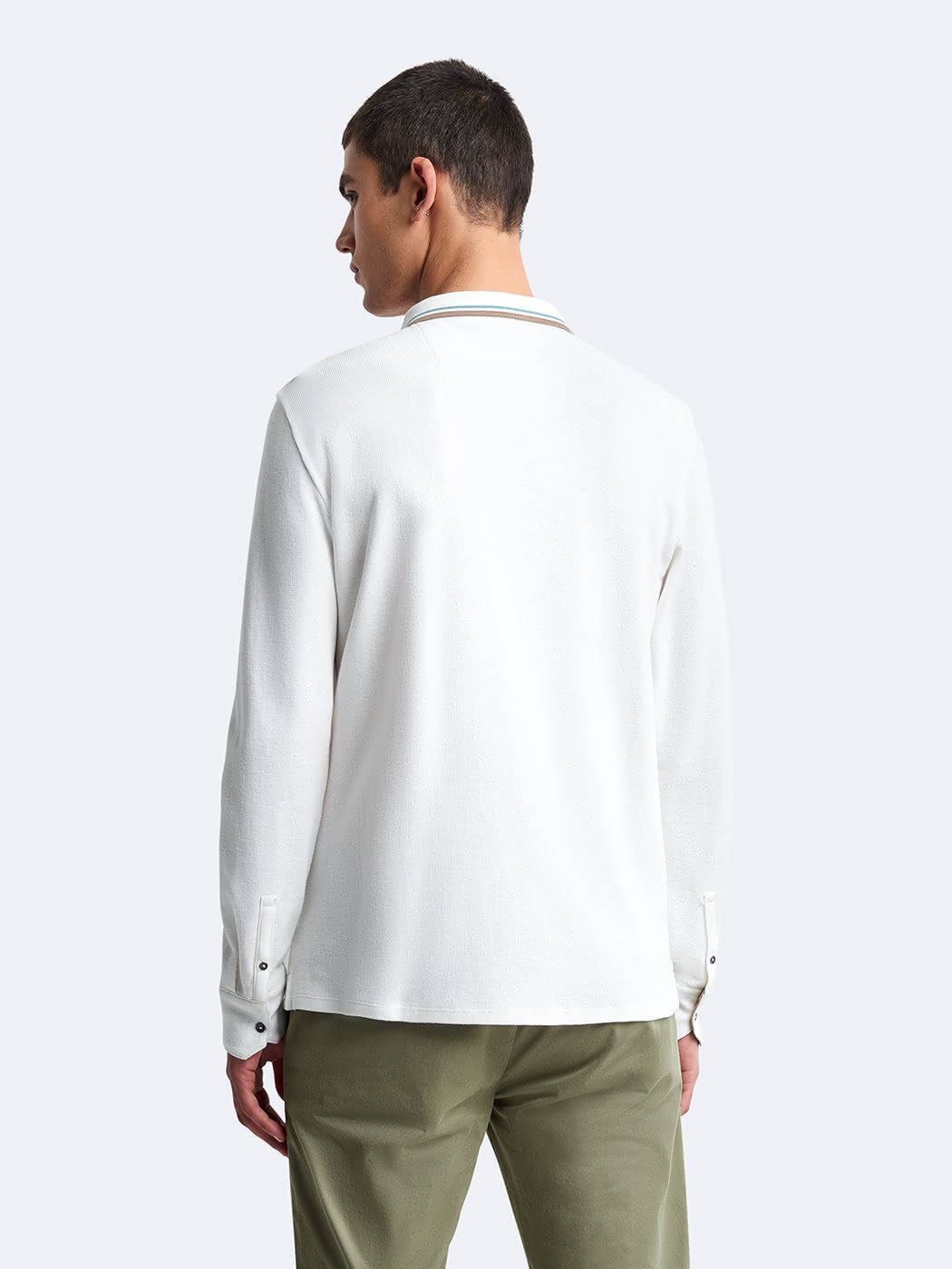 Polo manches longues en coton brodé - DEVRED 1902