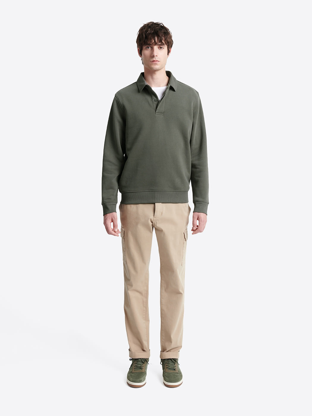 Polo manches longues en coton - DEVRED 1902