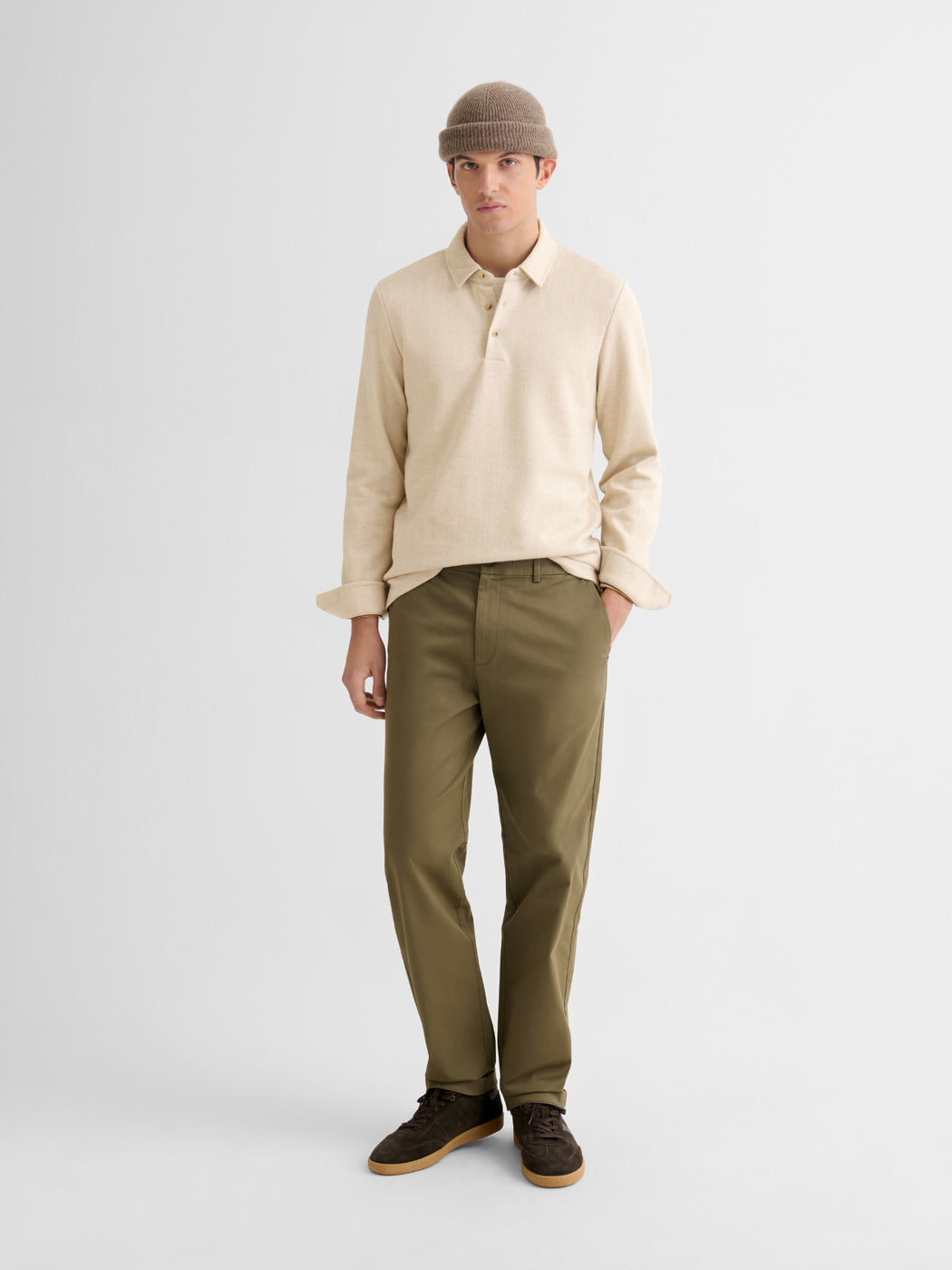 Polo boutonné en jacquard - DEVRED 1902