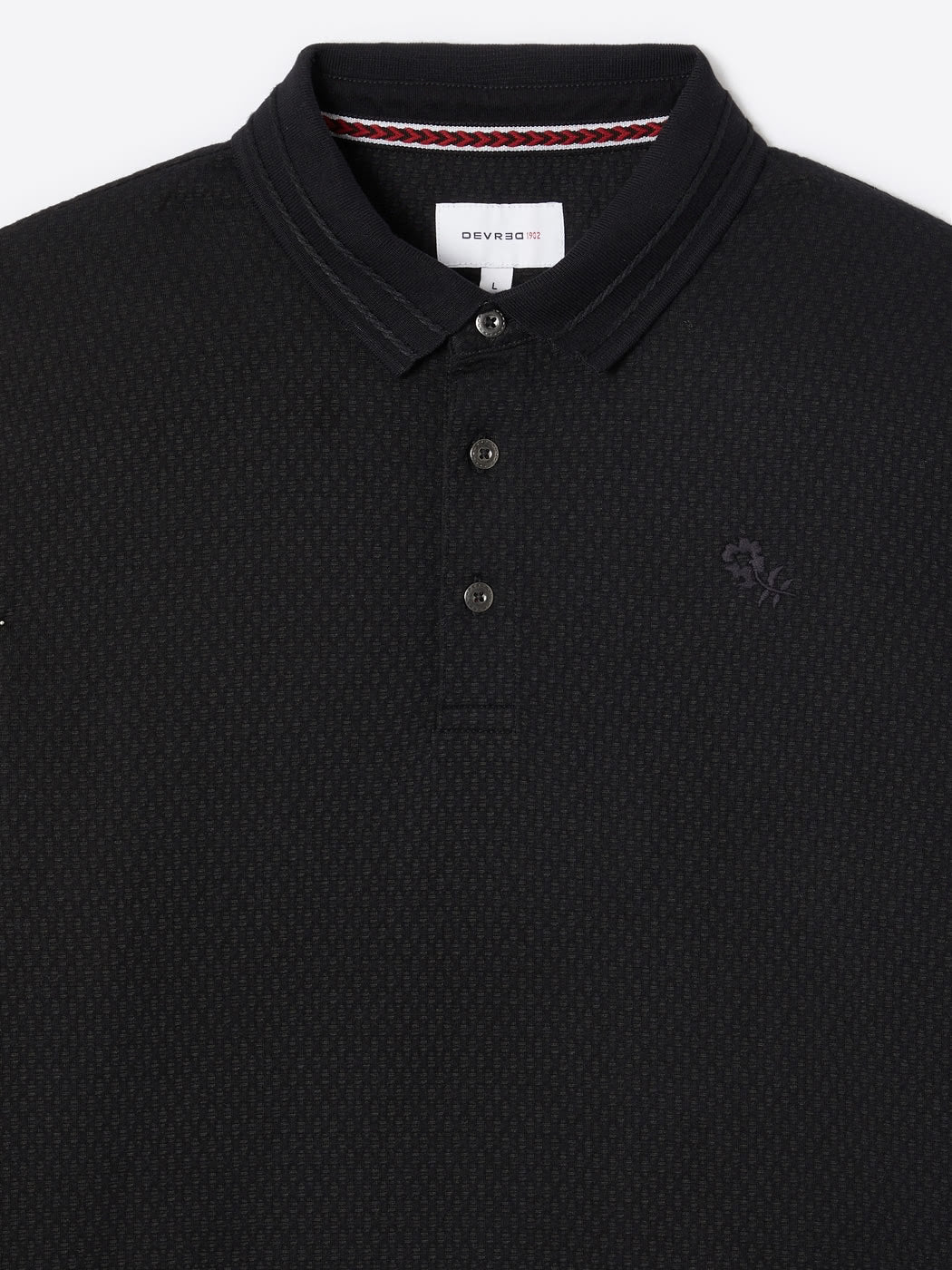 Polo manches longues en jacquard - DEVRED 1902
