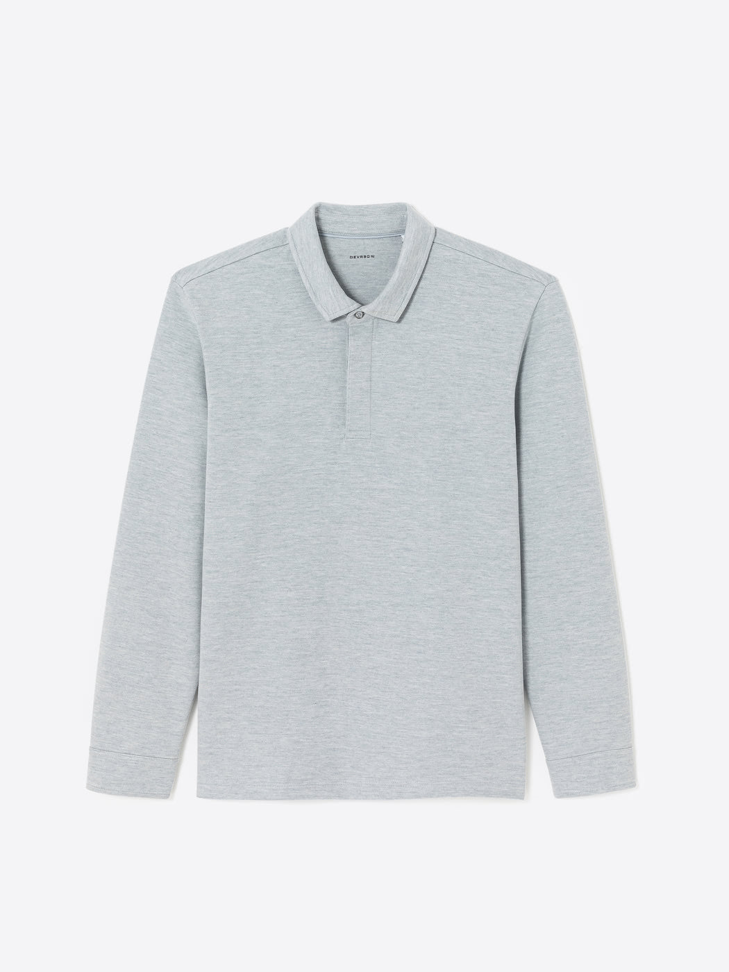 Polo manches longues chiné en coton - DEVRED 1902