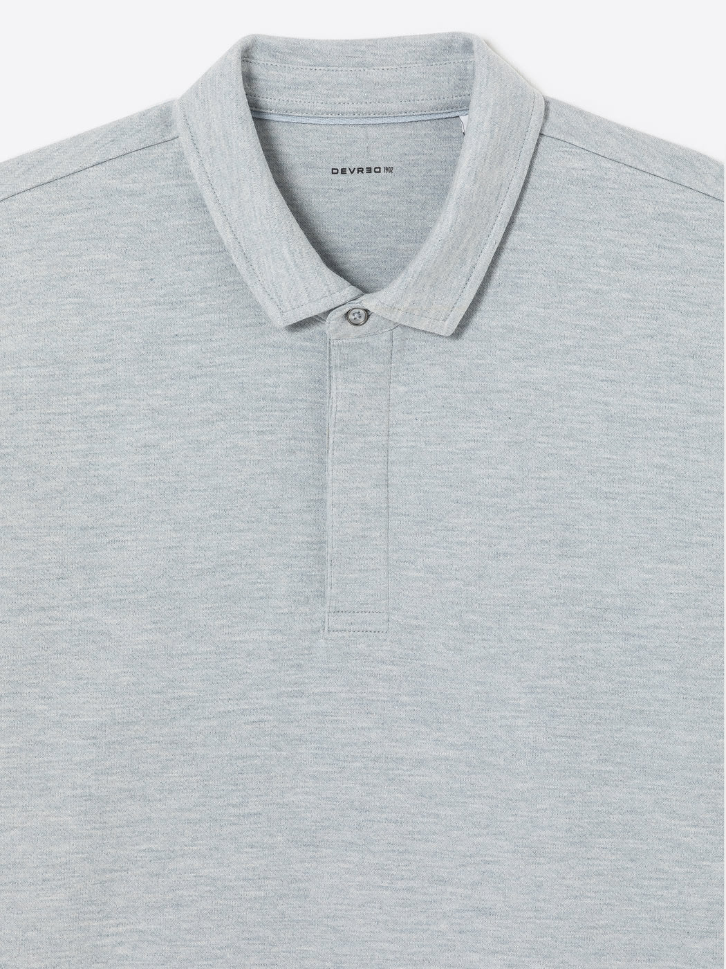 Polo manches longues chiné en coton - DEVRED 1902