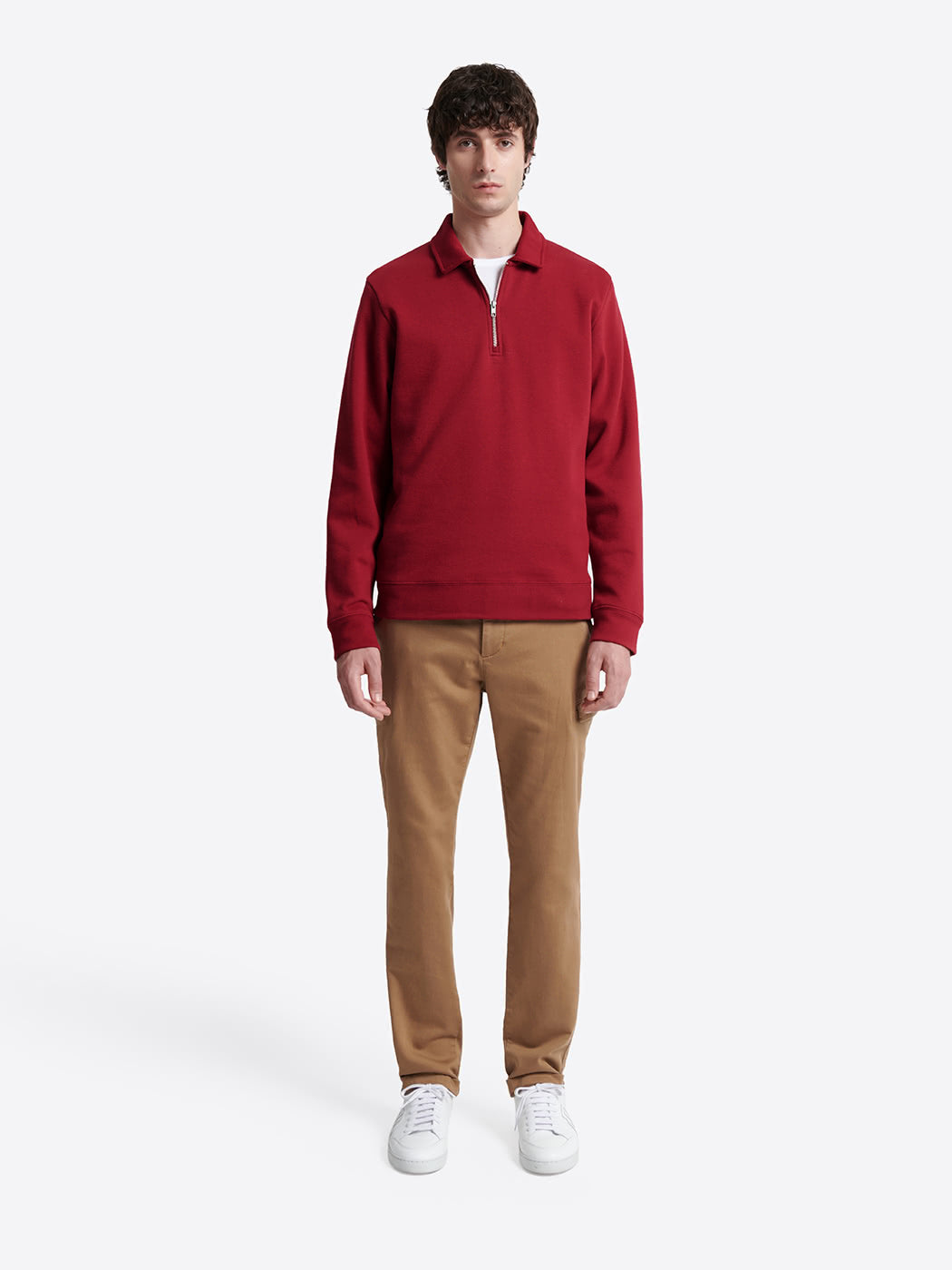 Polo manches longues regular col zippé - DEVRED 1902