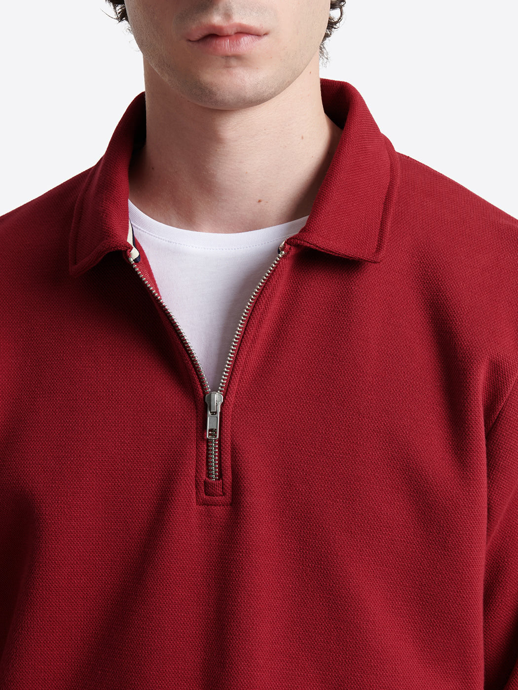 Polo manches longues regular col zippé - DEVRED 1902