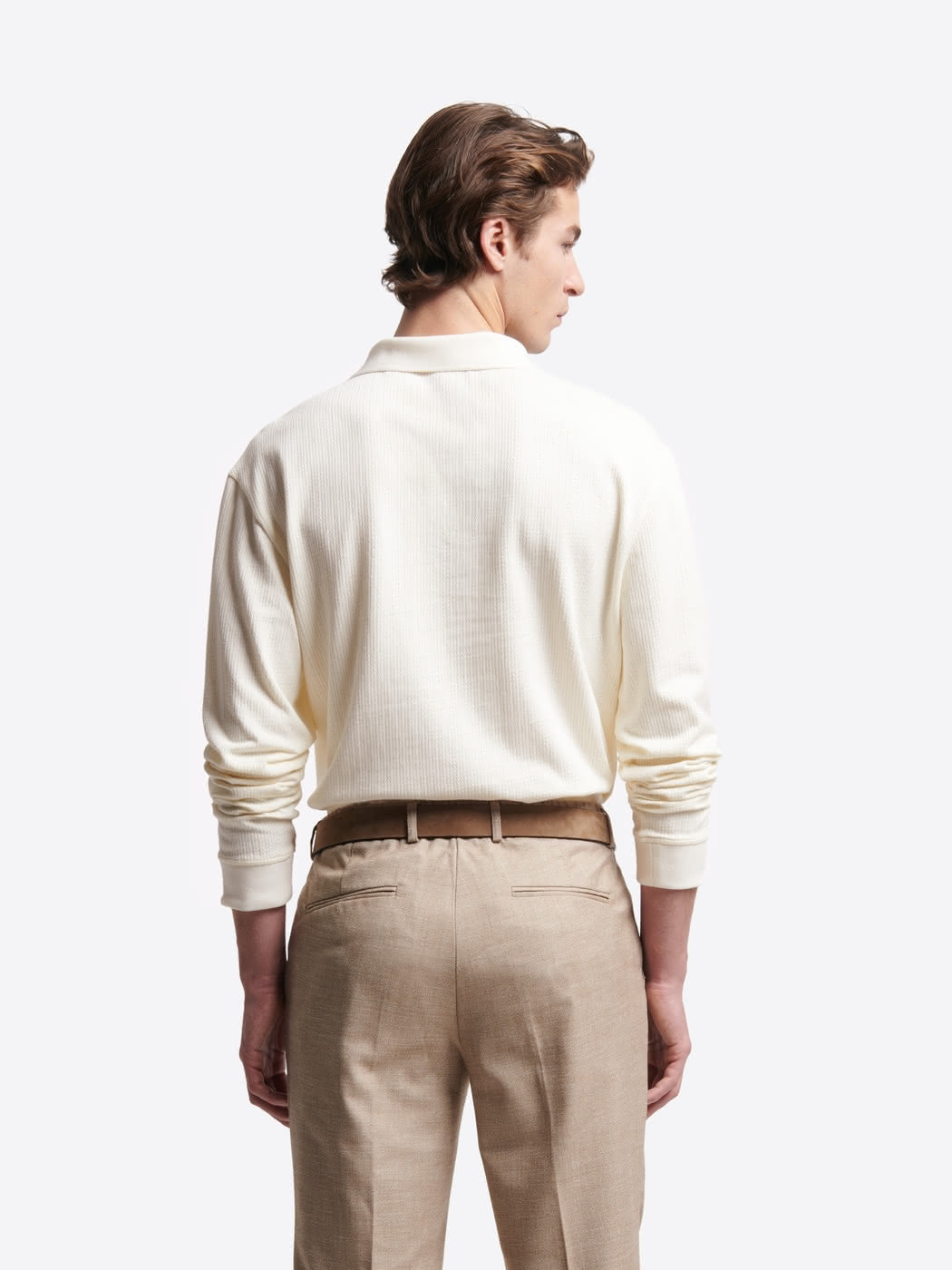 Polo manches longues en coton - DEVRED 1902