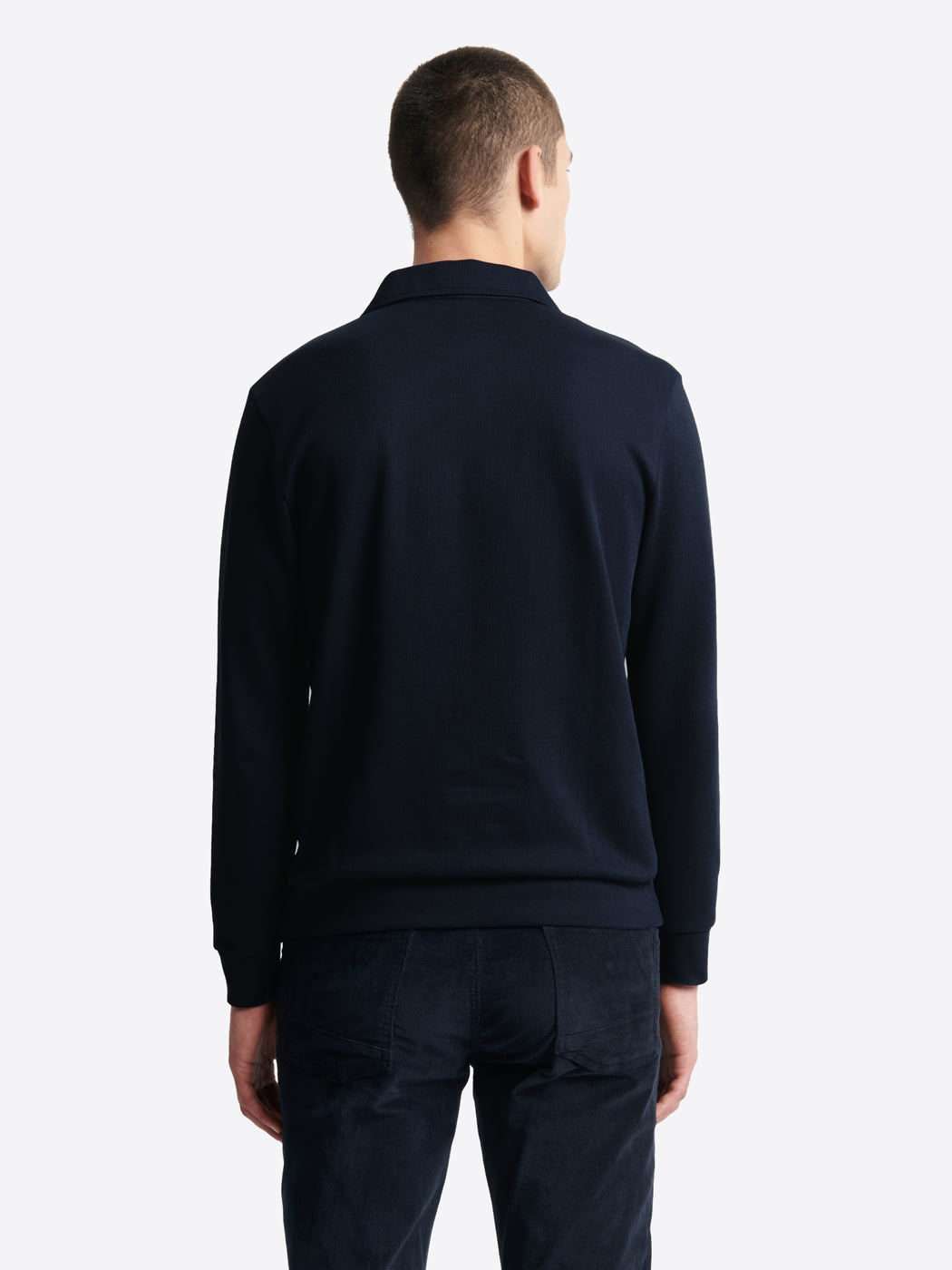 Polo manches longues en coton - DEVRED 1902