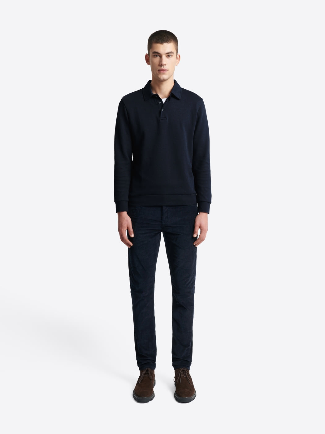 Polo manches longues en coton - DEVRED 1902