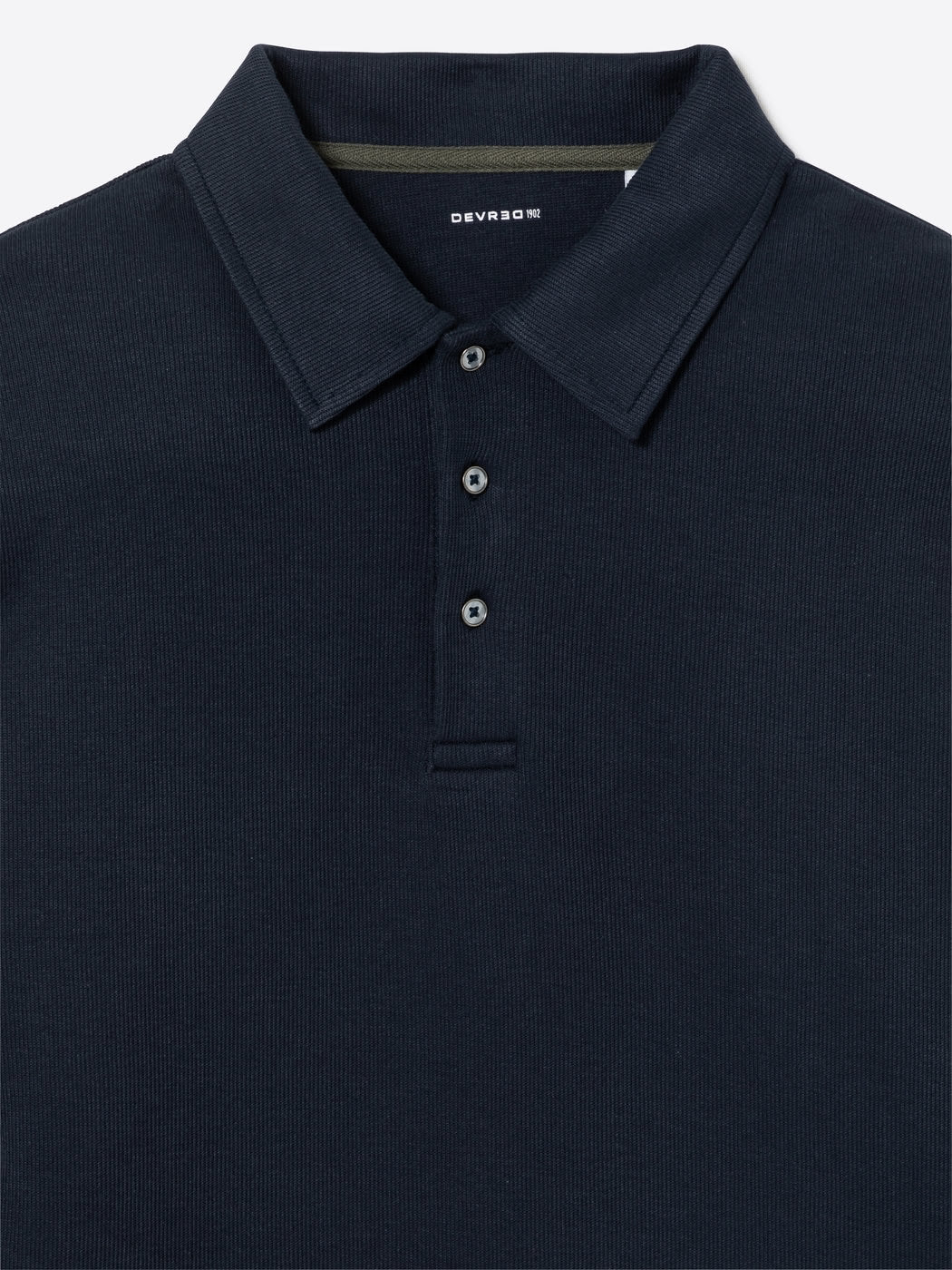 Polo manches longues en coton - DEVRED 1902