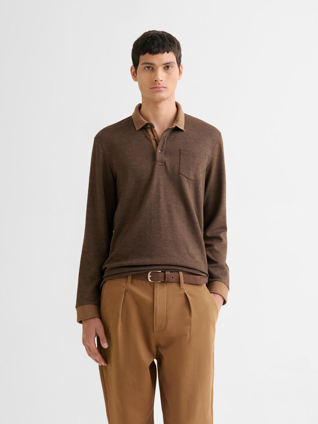 Polo boutonné chiné - DEVRED 1902