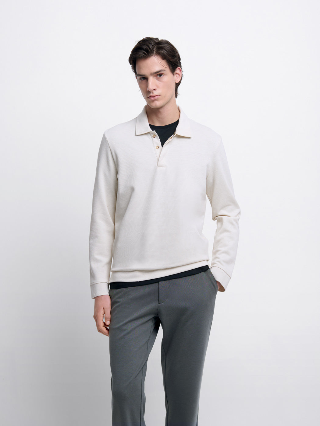 Polo manches longues boutonné - DEVRED 1902