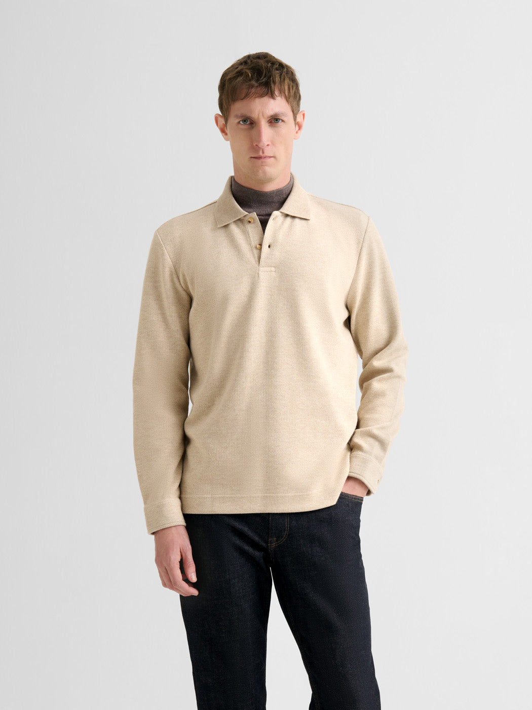 Polo boutonné en jacquard - DEVRED 1902