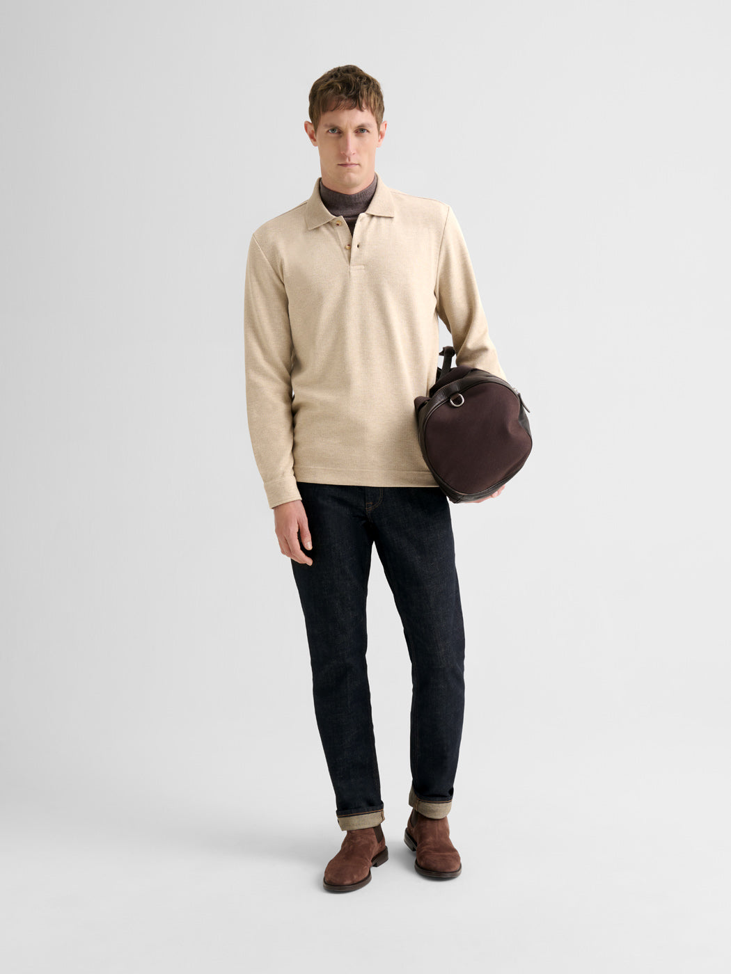 Polo boutonné en jacquard - DEVRED 1902