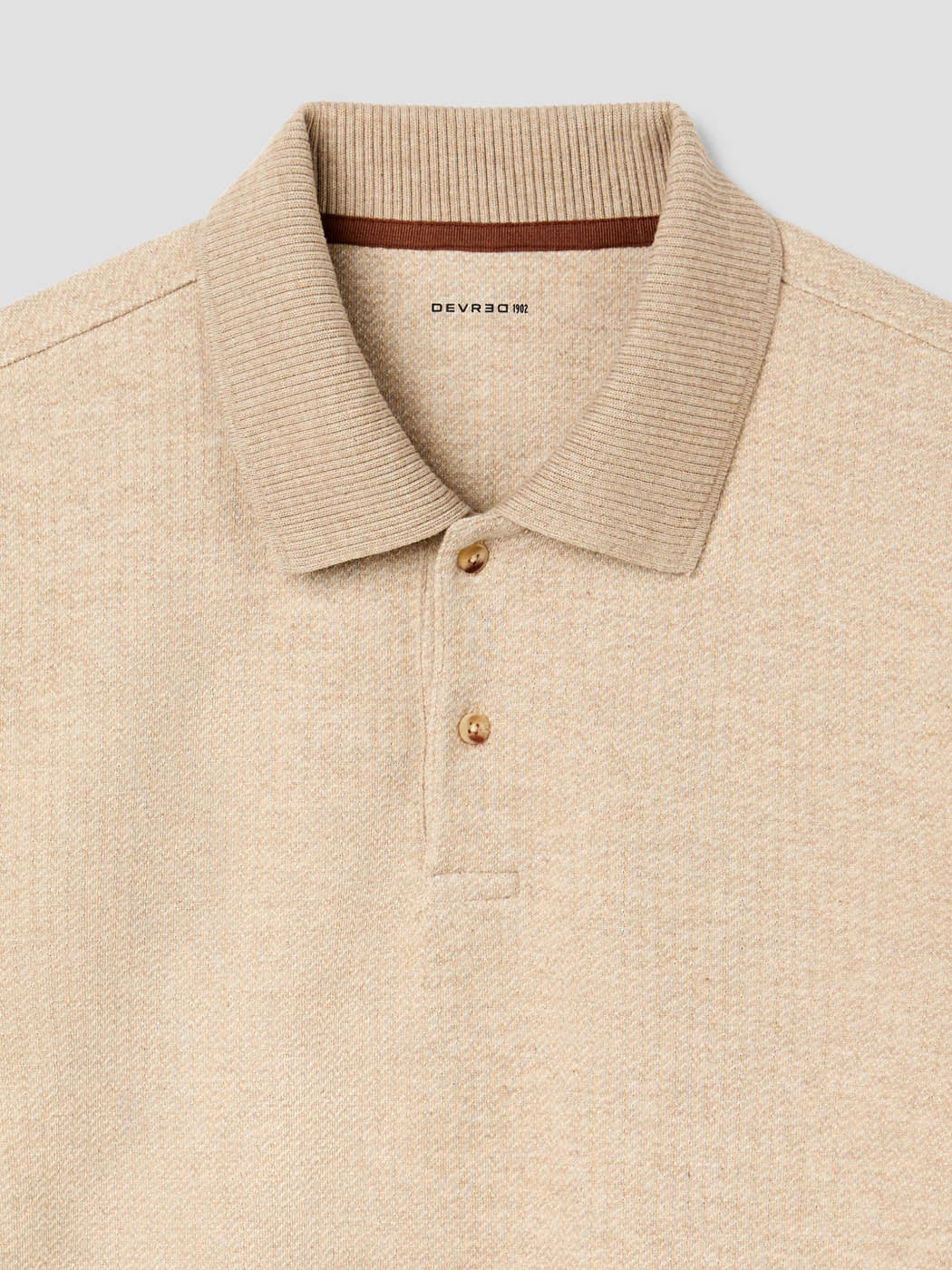 Polo boutonné en jacquard - DEVRED 1902