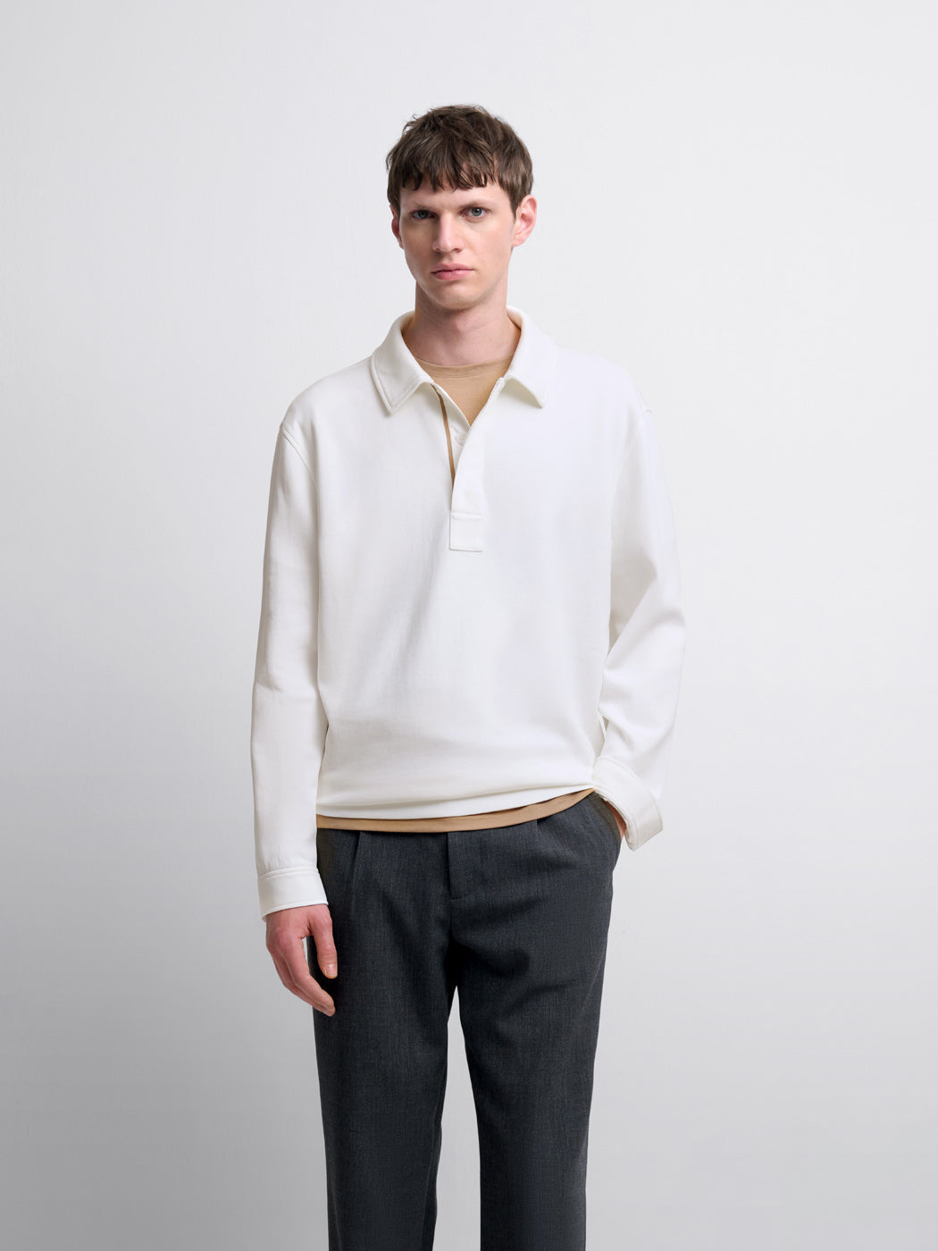 Polo manches longues col boutonné - DEVRED 1902