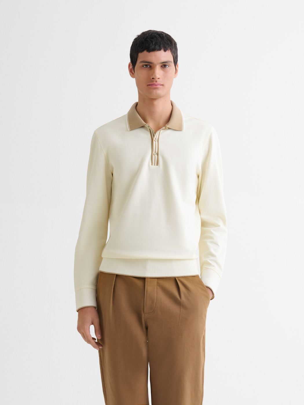 Polo manches longues col boutonné - DEVRED 1902