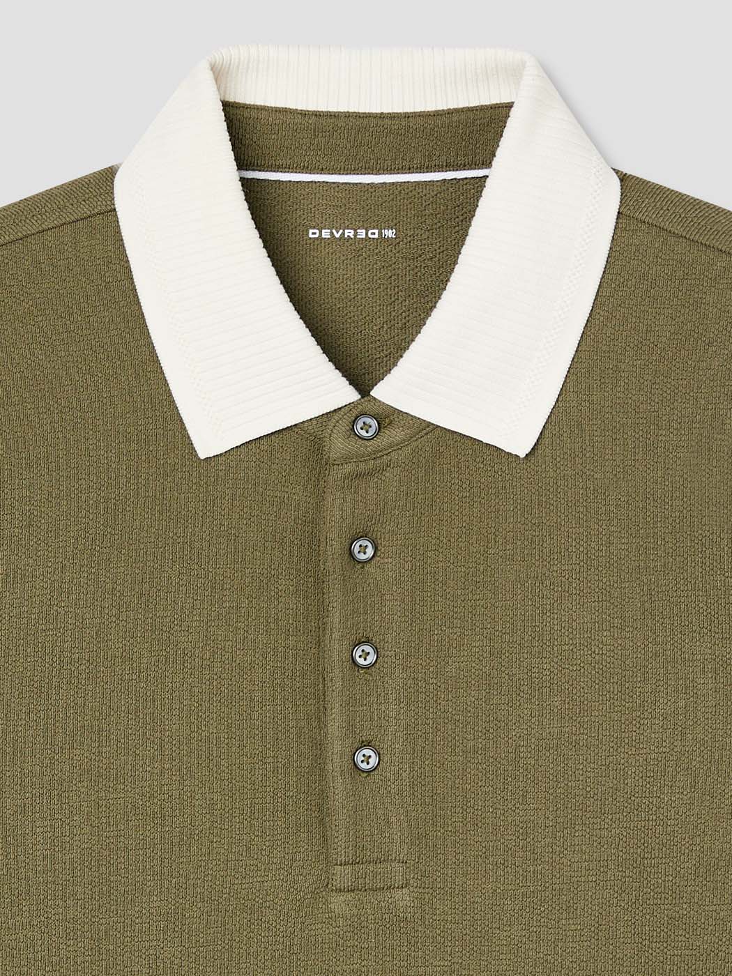 Polo manches longues col boutonné - DEVRED 1902