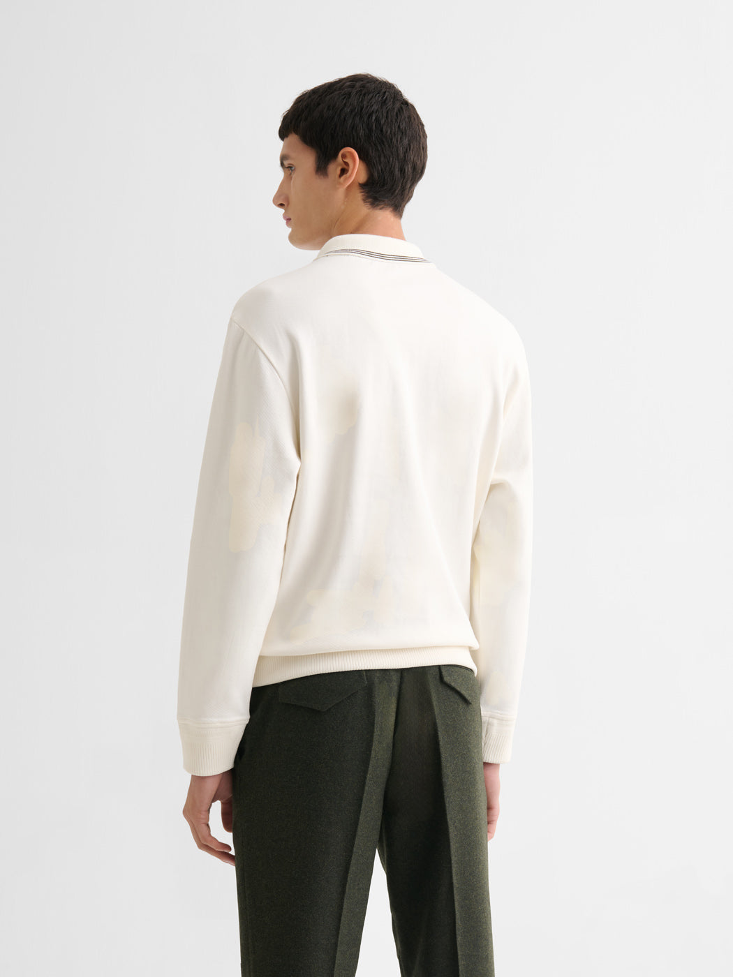 Sweat col polo rayé - DEVRED 1902
