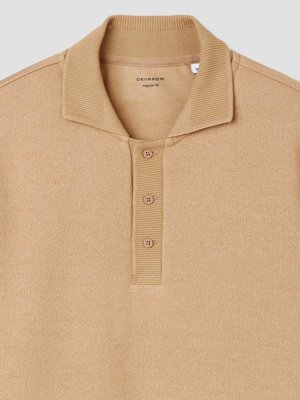 Polo manches longues col boutonné - DEVRED 1902