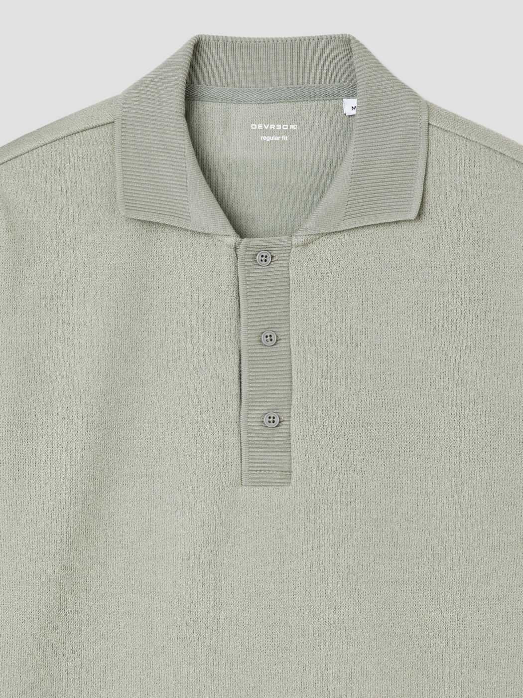 Polo manches longues col boutonné - DEVRED 1902