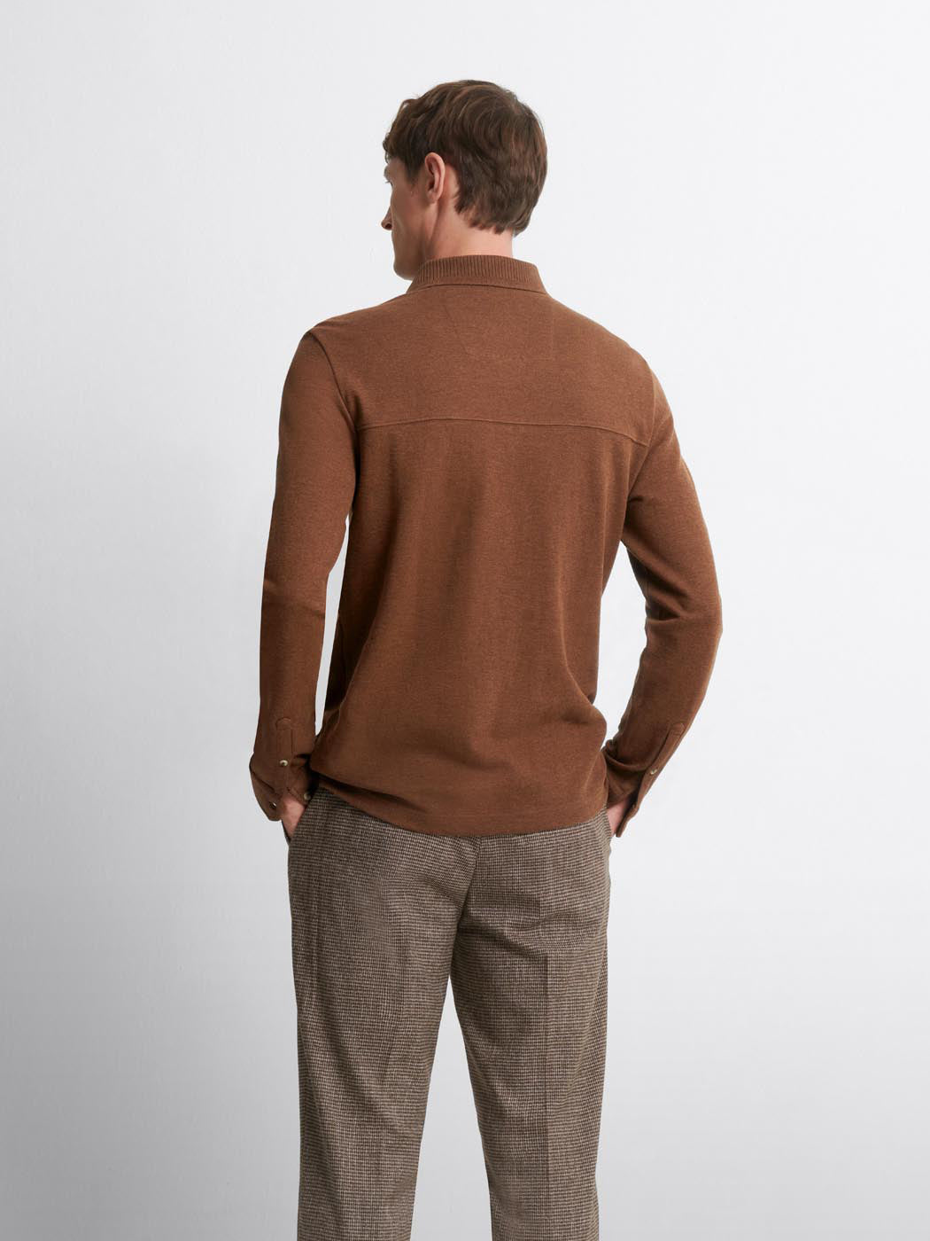 Polo manches longues col boutonné - DEVRED 1902