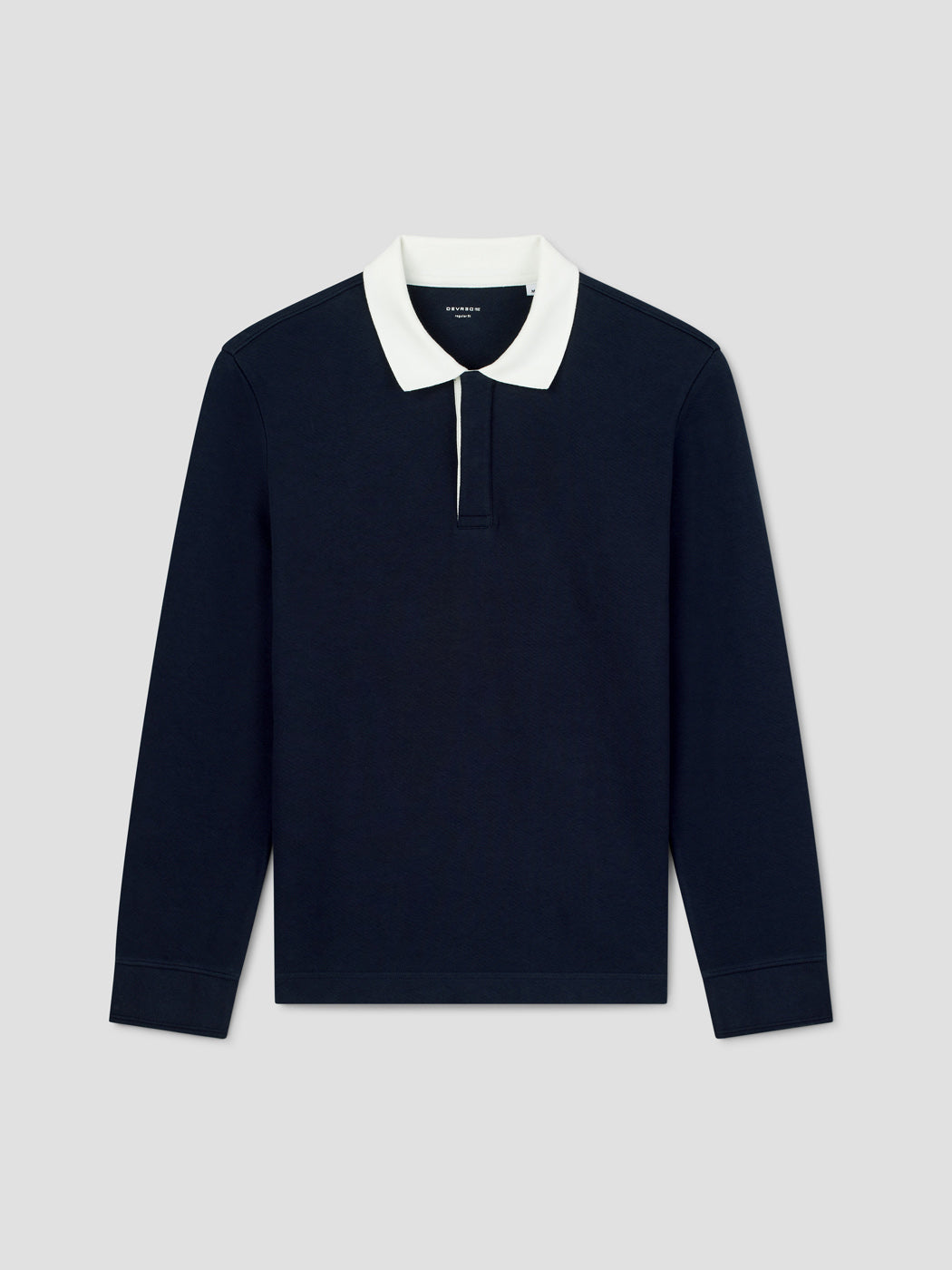 Polo manches longues col derby en coton - DEVRED 1902