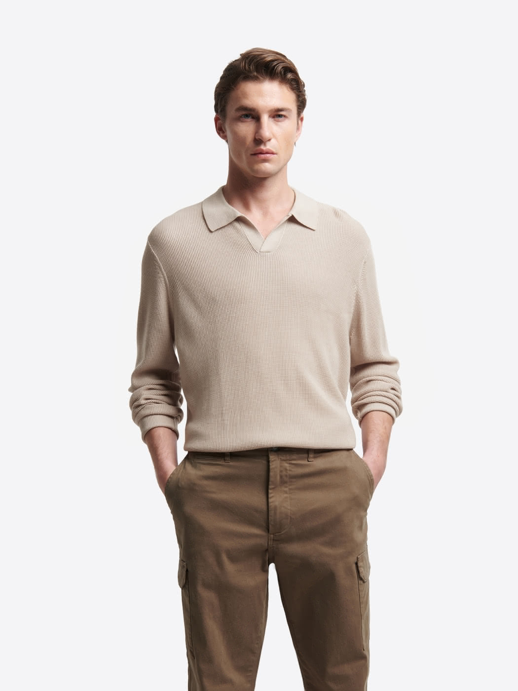 Pull polo col derby en lyocell - DEVRED 1902