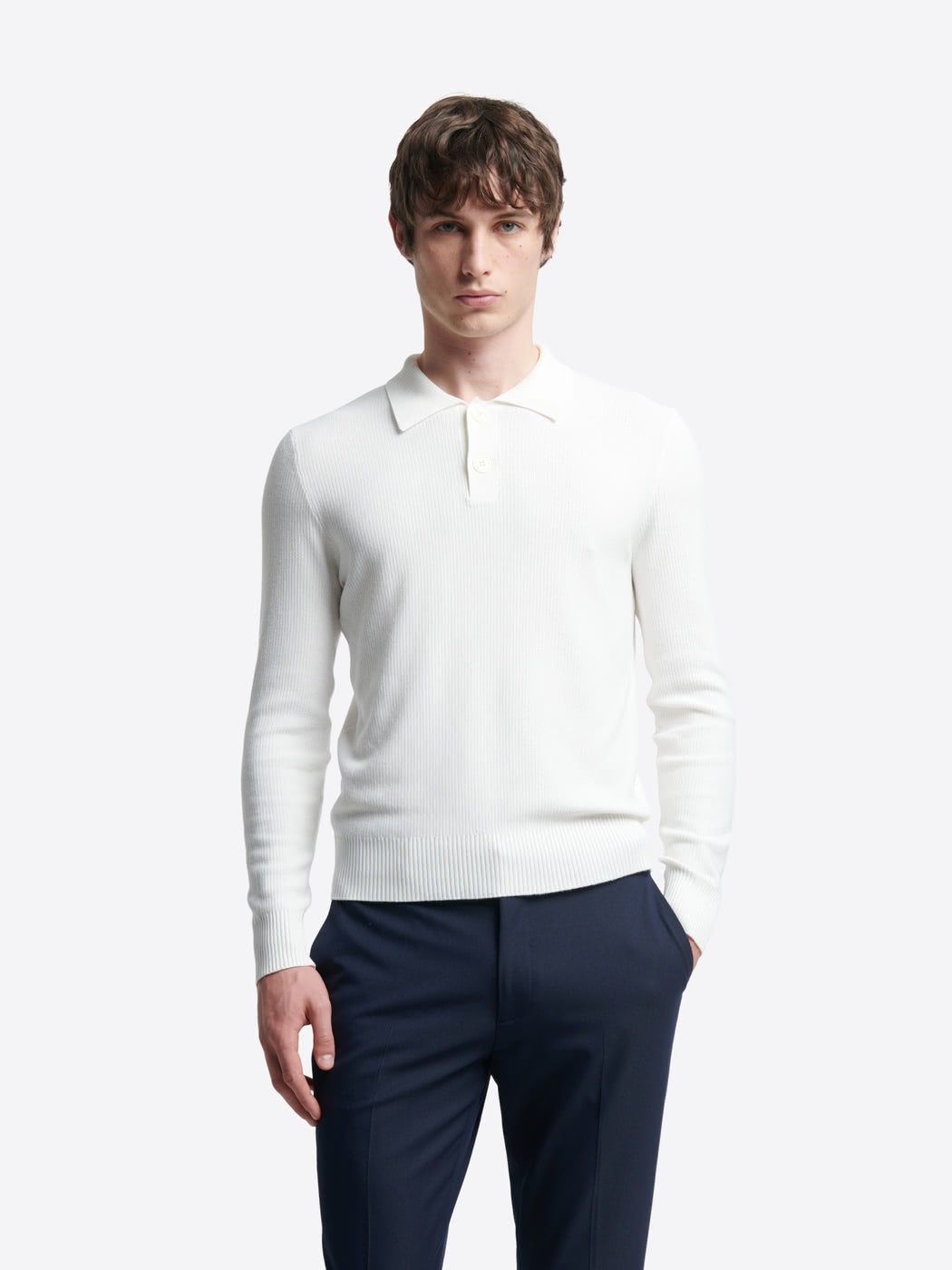Pull polo col boutonné viscose certifiée - DEVRED 1902