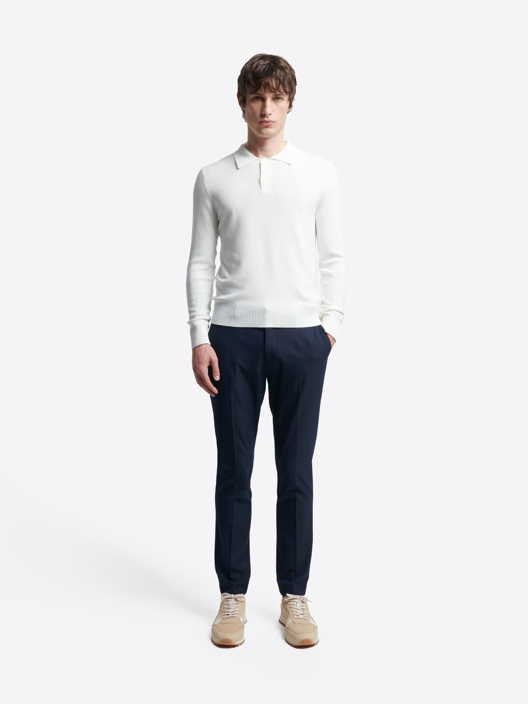 Pull polo col boutonné viscose certifiée - DEVRED 1902
