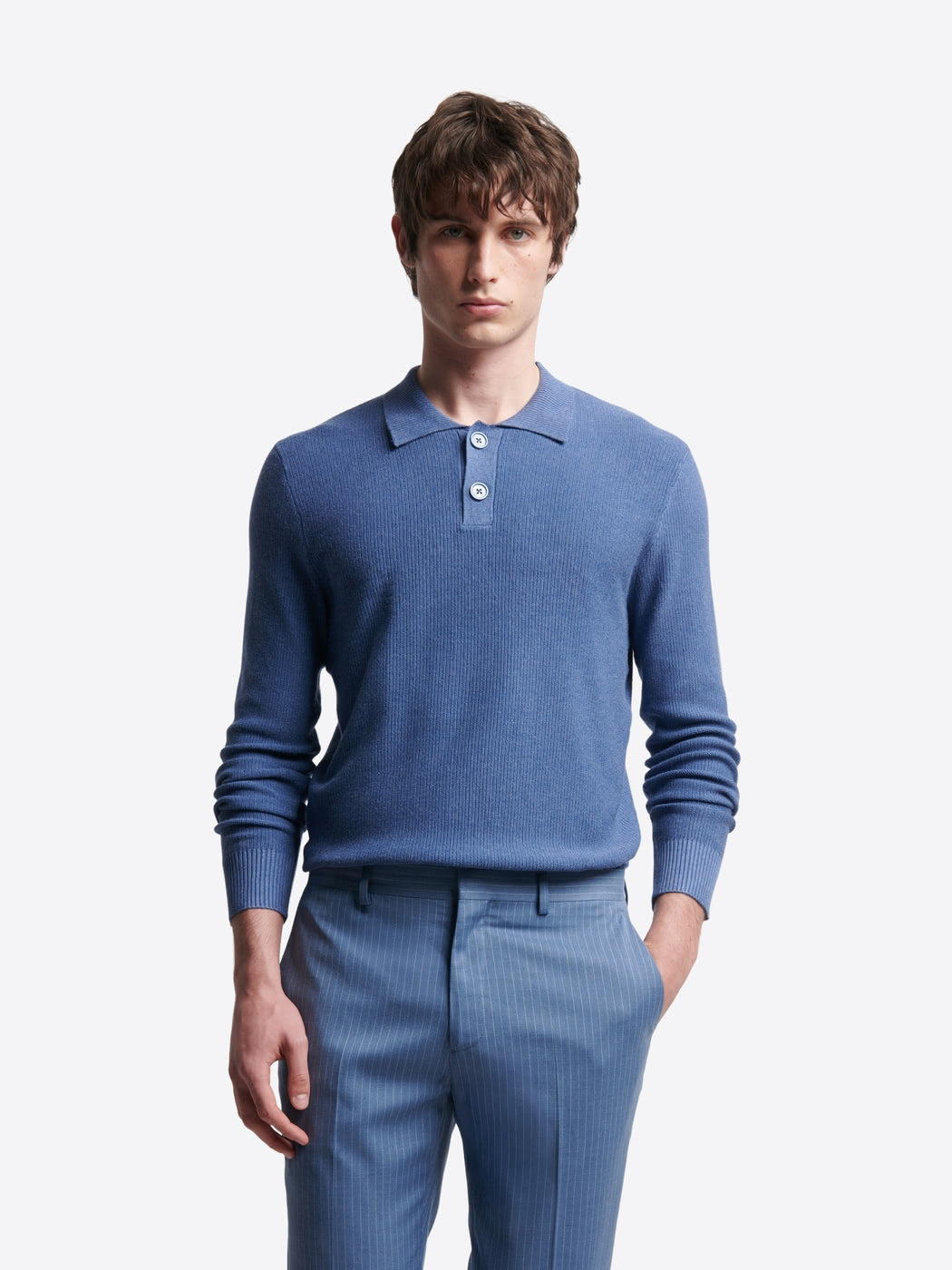 Pull polo col boutonné viscose certifiée - DEVRED 1902