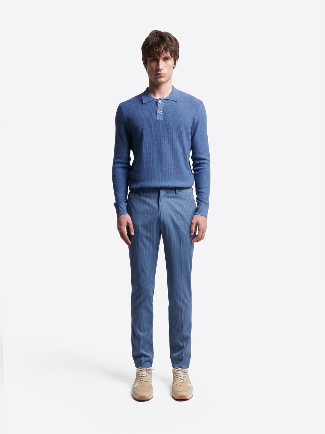 Pull polo col boutonné viscose certifiée - DEVRED 1902