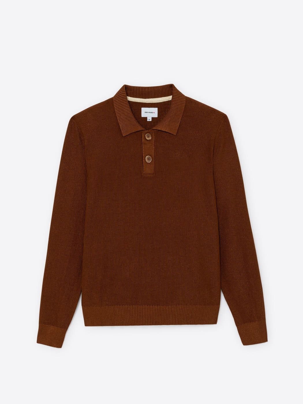 Pull polo col boutonné viscose certifiée - DEVRED 1902