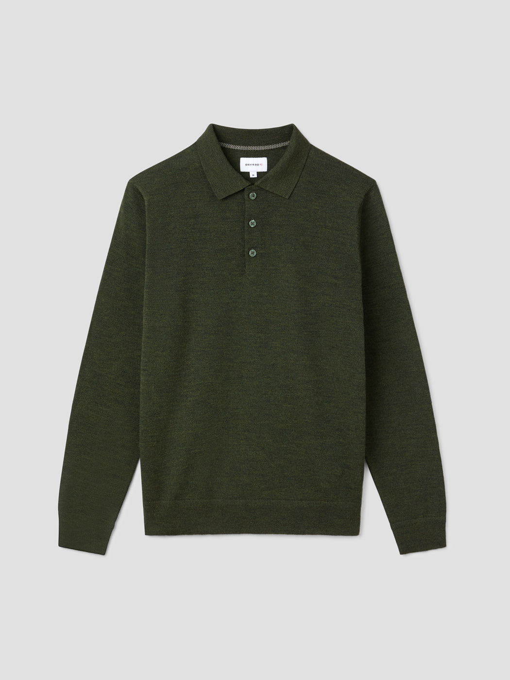 Polo boutonné en laine Mérinos - DEVRED 1902