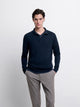 Pull col polo boutonné en laine Mérinos - DEVRED 1902