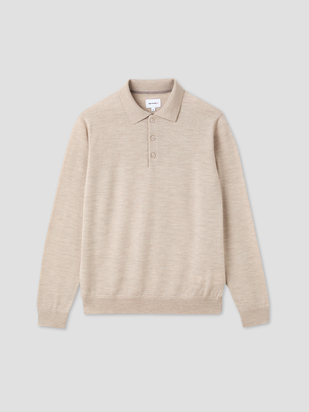 Polo boutonné en laine Mérinos - DEVRED 1902