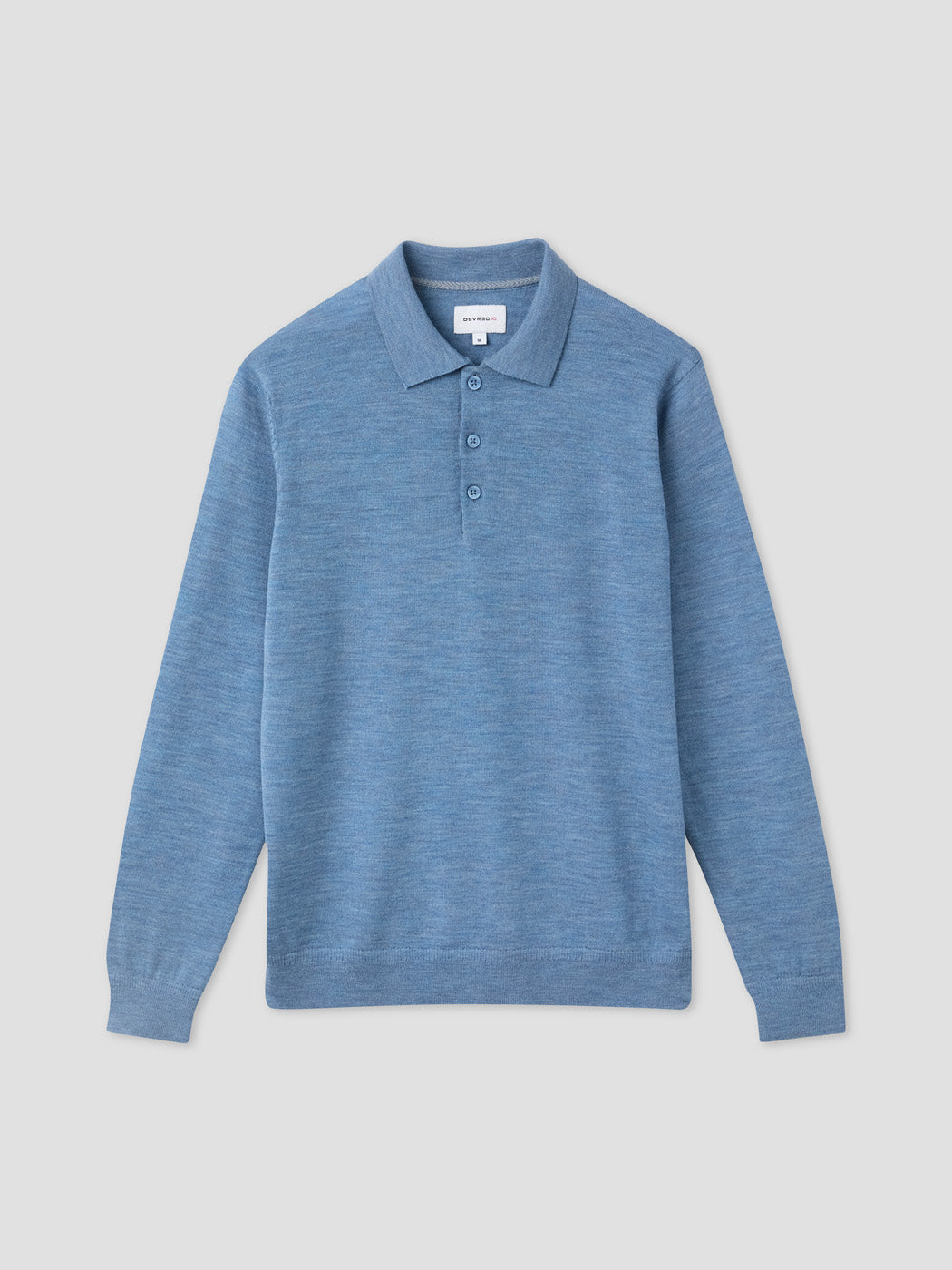 Polo boutonné en laine Mérinos - DEVRED 1902