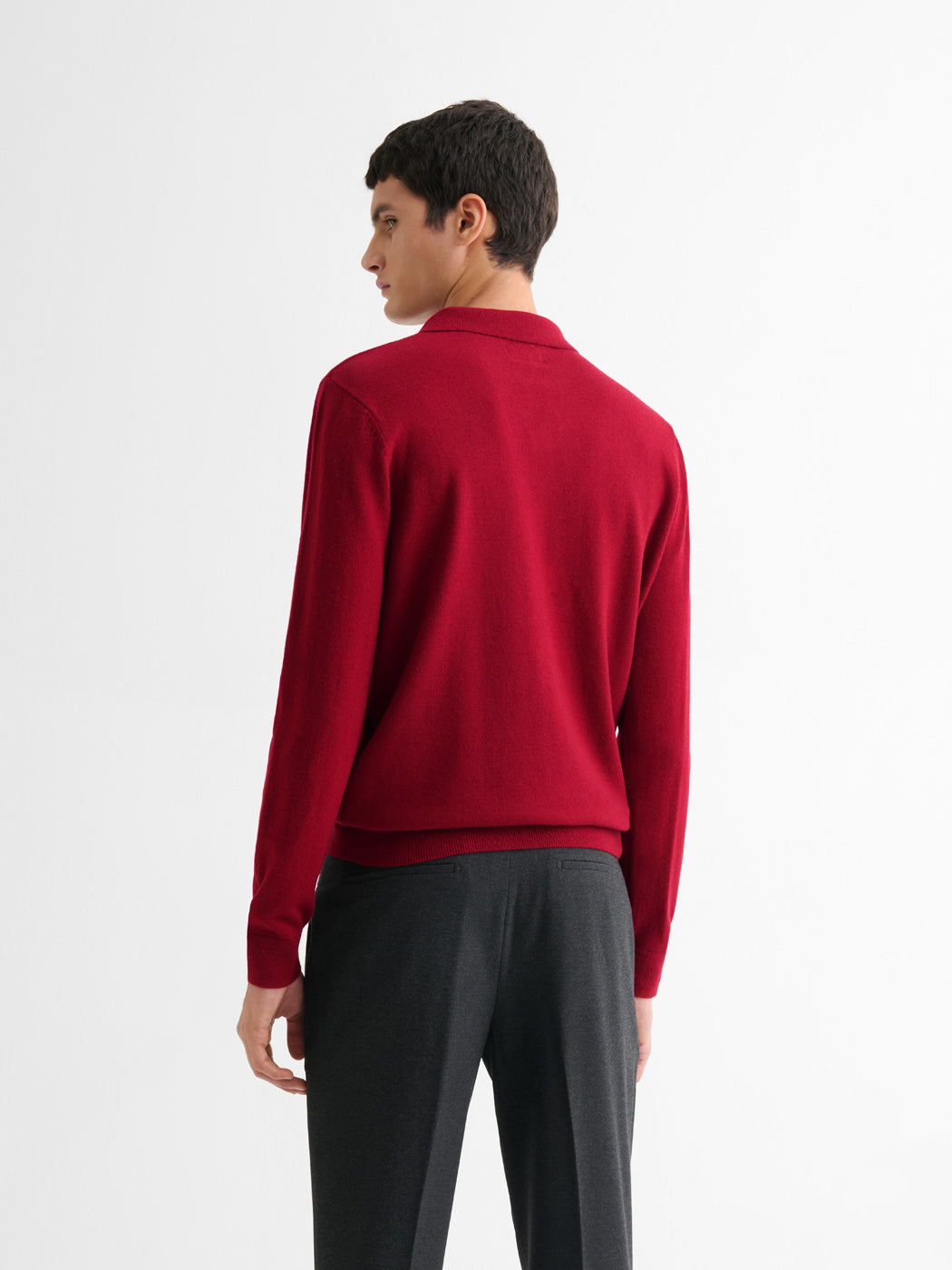 Pull col ouvert en laine et cachemire - DEVRED 1902