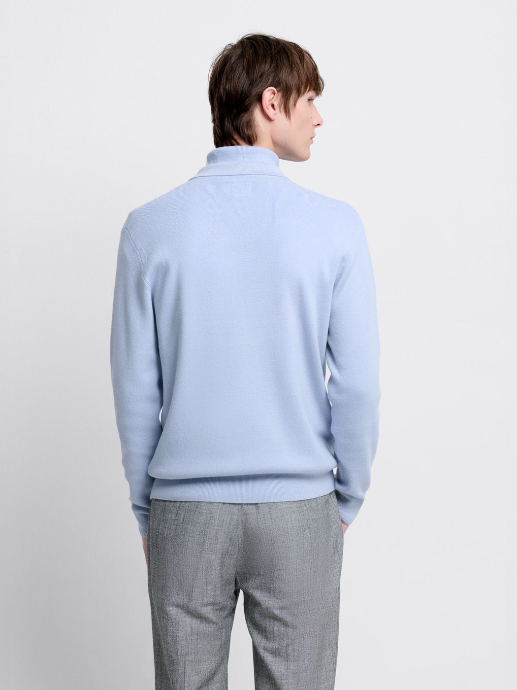 Pull col polo zippé en viscose certifiée - DEVRED 1902