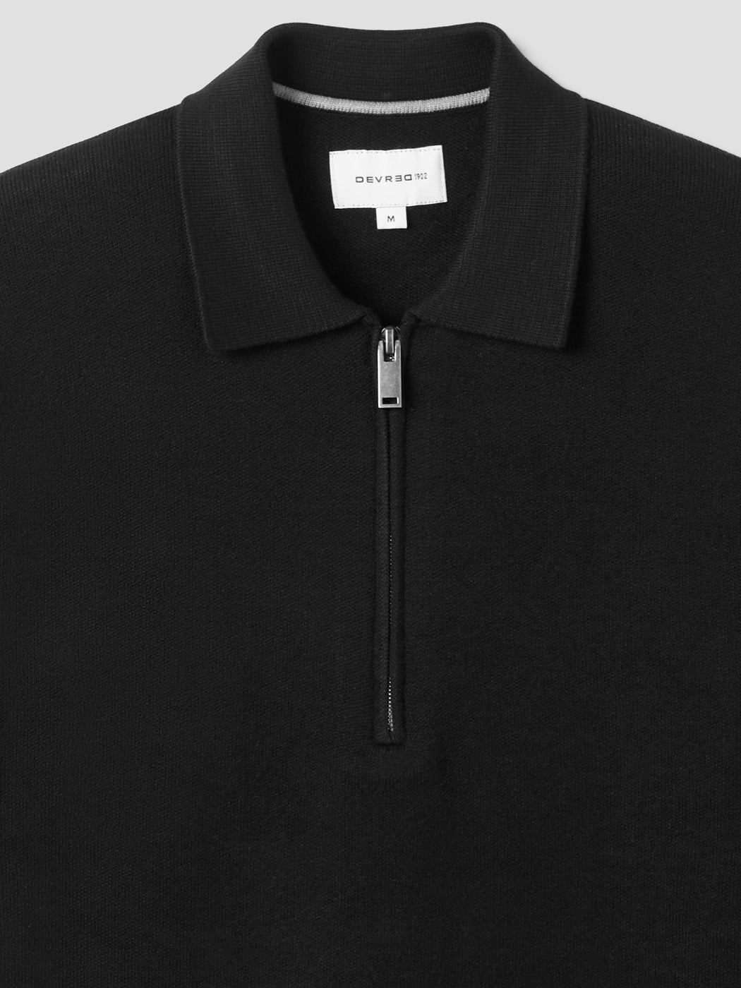 Pull col polo zippé en viscose certifiée - DEVRED 1902