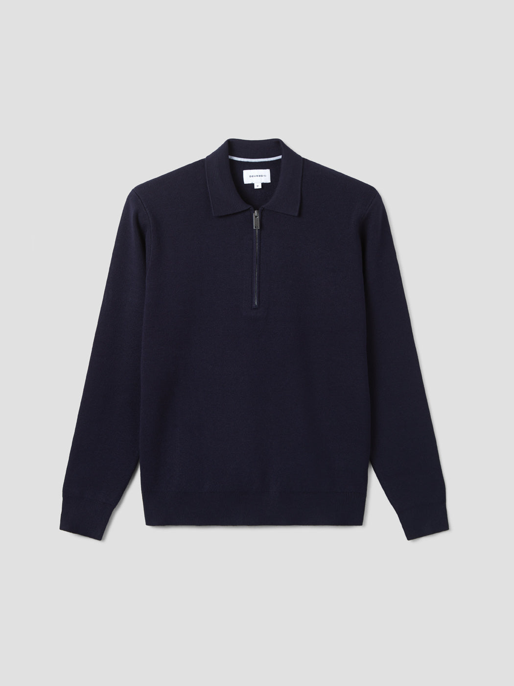 Pull col polo zippé en viscose certifiée - DEVRED 1902