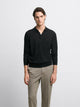 Pull col polo boutonné en laine Mérinos - DEVRED 1902