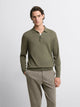 Pull col polo boutonné en laine Mérinos - DEVRED 1902