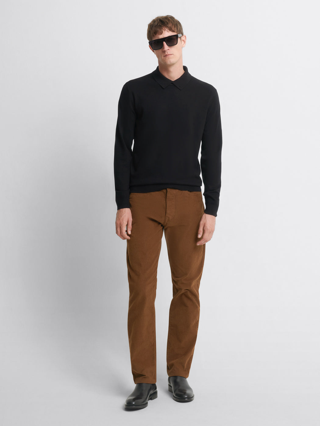 Pull col polo viscose certifiée mélangée - DEVRED 1902