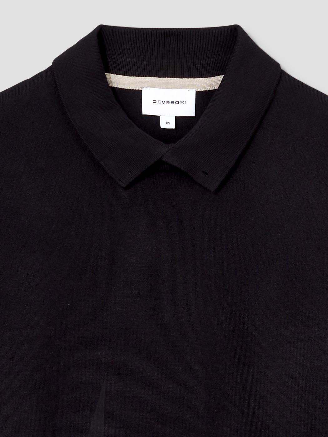 Pull col polo viscose certifiée mélangée - DEVRED 1902