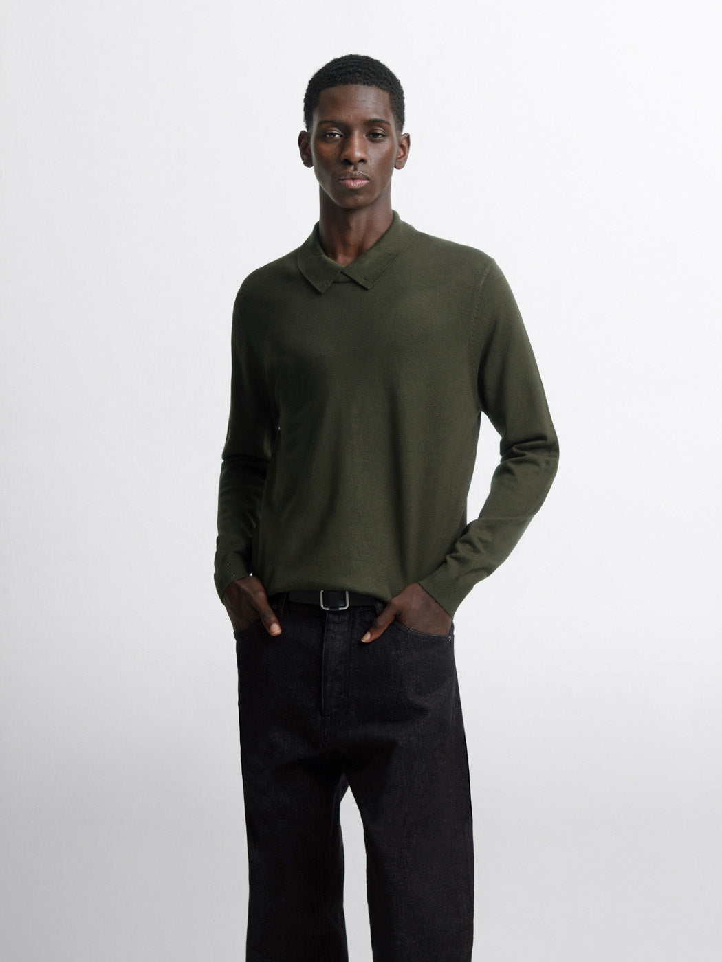 Pull col polo viscose certifiée mélangée - DEVRED 1902