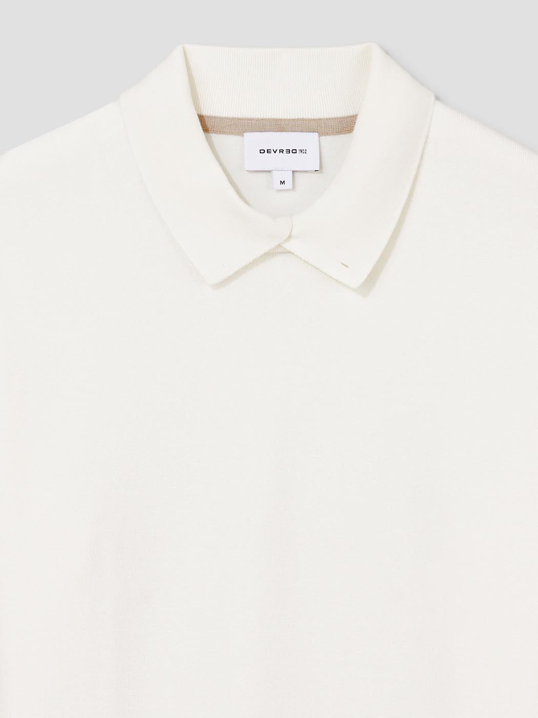 Pull col polo viscose certifiée mélangée - DEVRED 1902