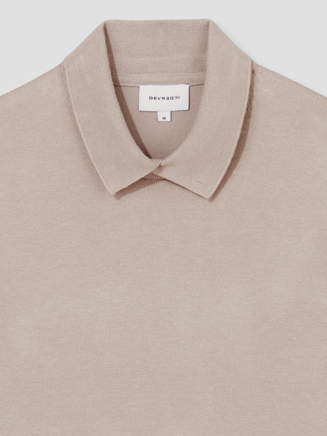 Pull col polo viscose certifiée mélangée - DEVRED 1902