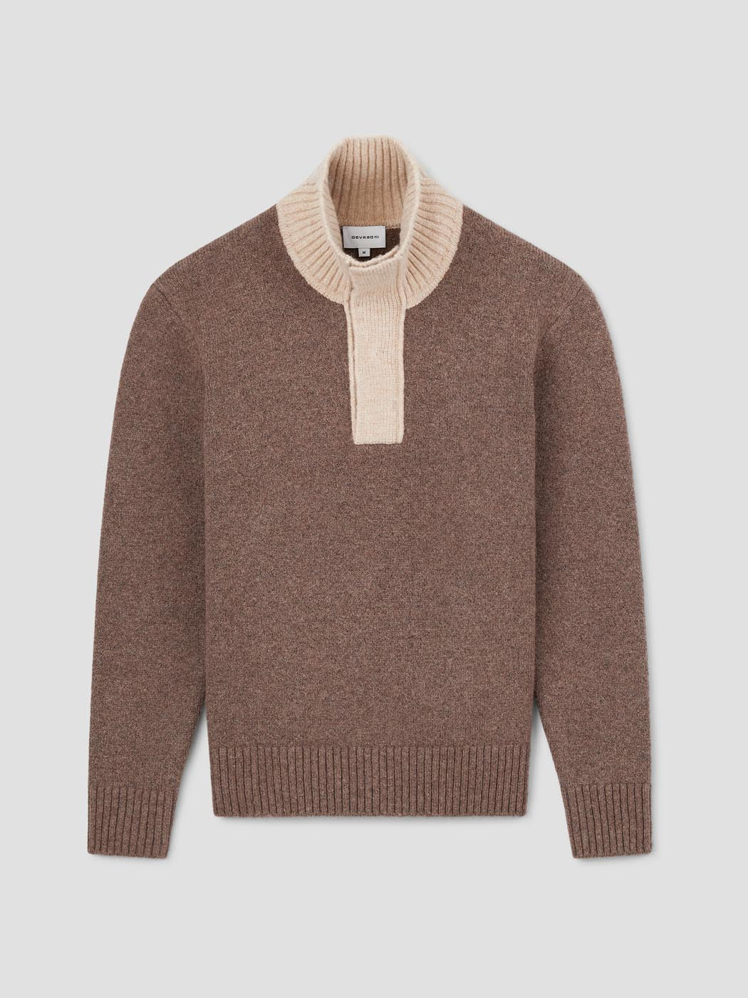 Pull col ouvert bicolore - DEVRED 1902