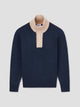 Pull col ouvert bicolore - DEVRED 1902