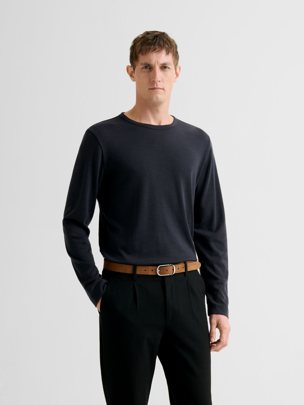 T-shirt manches longues en laine Mérinos - DEVRED 1902