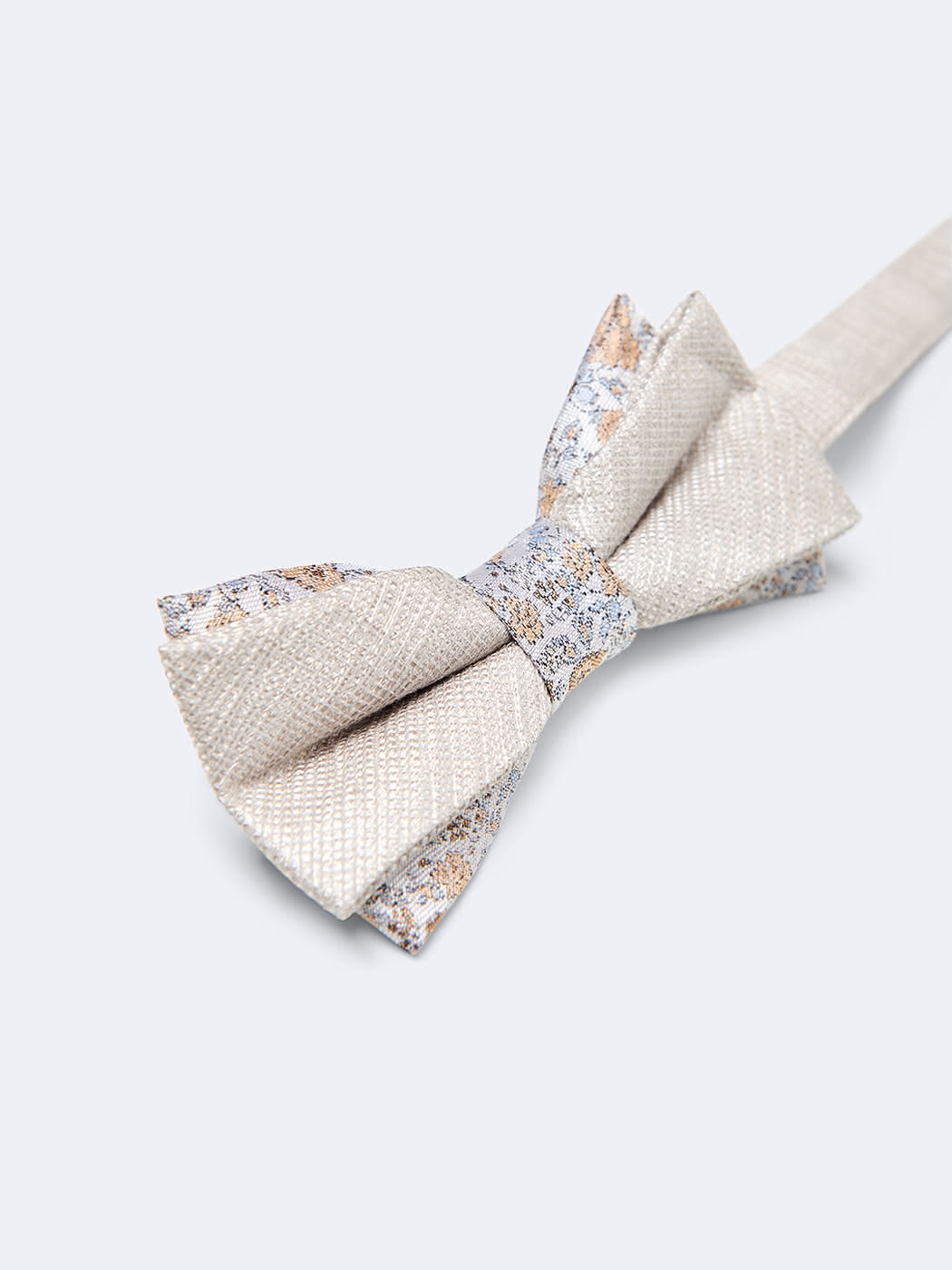 Noeud papillon en soie mélangée fleuri - DEVRED 1902